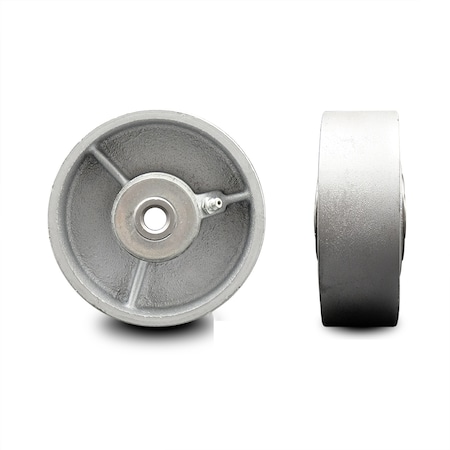 Service Caster SCC-4" Semi Steel Cast Iron Wheel Only w/Roller Bearing -1/2" Bore-700 lbs Cpty SCC-SSR420